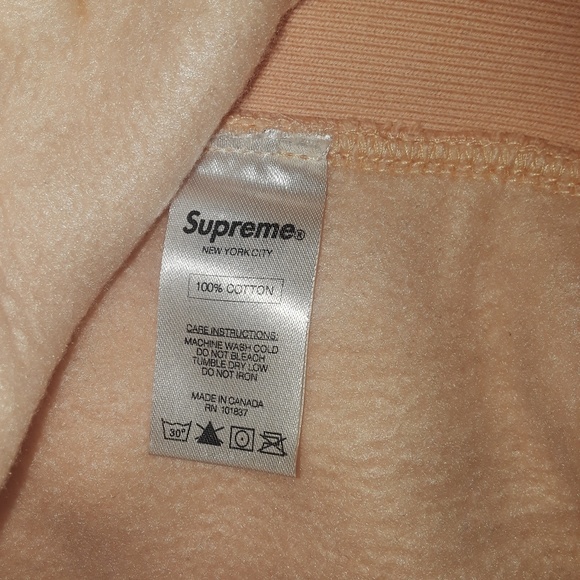 Supreme Box logo peach hoodie - Picture 3 of 4
